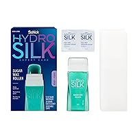 Schick Hydro Silk Sugar Wax Roller for Body + Pubic, Roll On Body Wax Kit, Soft , Hair Removal Wax, Bikini Line Hair Removal
