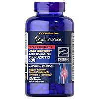 Puritan's Pride Glucosamine, Chondroitin & MSM Joint Soother-2 Per Day Formula, Tablet