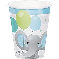 Creative Converting Enchanting Elephants Boy Cups, 8 ct