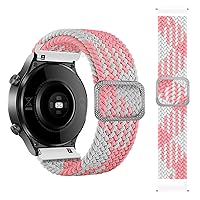 Braided Correa Wrist Strap Bands for COROS APEX Pro/APEX 46 42mm Smartwatch Watchband PACE 2 PACE2 Bracelet Correa (Color : Pink and White, Size : for APEX 42mm)