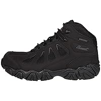 Thorogood Crosstrex Mid Waterproof Hiking Boots for Men - Lightweight Black Leather and Mesh with Safety Toe, Comfort Insole, and Athletic Traction Outsole