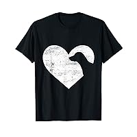 Retro Dalmatian Dog Heart Valentine's Day Dog Lover T-Shirt