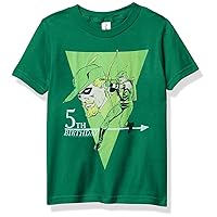 Warner Brothers Justice League 5th Emerald Birthday Boy's Premium Solid Crew Tee