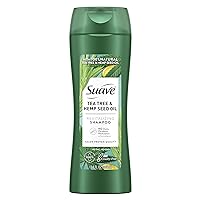 Suave Clarifying Shampoo for Oily Hair Tea Tree Hemp Seed Oil Paraben Free 12.6 oz