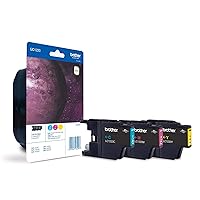Brother LC-1220C/LC-1220M/LC-1220Y Inkjet Cartridges, Rainbow Pack, Standard Yield, Cyan, Magenta and Yellow, Brother Genuine Supplies