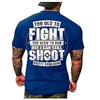 Graphic T Shirt 6XL T Shirts for Men Big and Tall Mens Vintage Shirts Quick Dry Shirts Graphic Text 3D Printing Street Casual Short Sleeve Button Down Tee Grandpa Tshirts Shirts for Men 2-Blue 5XL