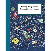 Primary Story Journal Dotted Midline And Picture Space Grade Level K 2 Draw And Write 100 Pages Lined 8.5x11