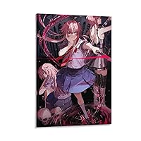 XIANNA Mirai Nikki The Future Diary Anime Poster (5) Canvas Wall Art Prints Poster Gifts Photo Picture Painting Posters Room Decor Home Decorative 08x12inch(20x30cm)