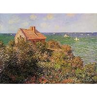 18 Paintings Fisherman s Cottage at Varengeville Claude Monet scenery Oil Art on Canvas - Famous Artworks -Size04, 50-$2000 Hand Painted by Art Academies' Teachers