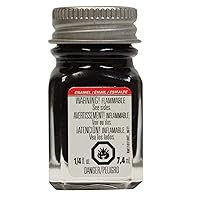 Testors Enamel Paint .25oz, Black Flat