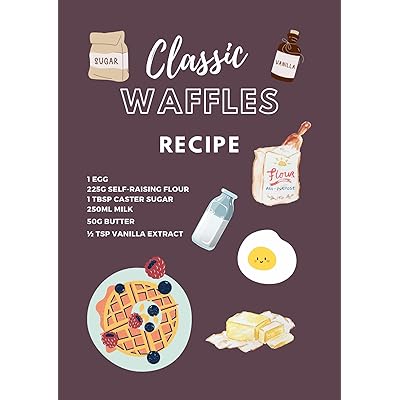 Mini Waffle Maker with 7 Removable Plates - Includes Storage container and  Bundled with Waffle Recipe Card by Infinite Abundance Bundles: Home &  Kitchen 
