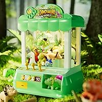 Dinosaur Claw Machine, Large Claw Machine for Kids, Dinosaur Toys Games for Kids 3-5 5-7, 3 4 5 6 7 8 Year Old boy Birthday Gift Ideas, Vending Machine Toys for Tiny Stuff