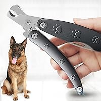 Dog Nail Clipper for Sensitive Dog, Quiet Sharpest Smoothest Dog Nail Trimmers for Extra Large Medium Small Size Breed, Heavy Duty Metal Dog Toenail Clippers for All Dogs with Thick Nail