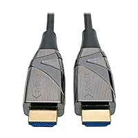 Tripp Lite High-Speed HDMI 2.0 Fiber Active Optical Cable (AOC) - 4K X 2K HDR @ 60 Hz, 4: M/Black, 100 M