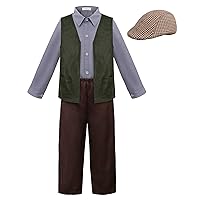 ReliBeauty Kids Colonial Costume Boys Victorian Costume for Boys