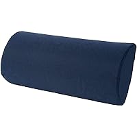 DMI Lumbar Roll Back Support Cushion Pillow, Half-Moon Size, Navy