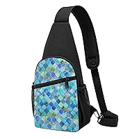 Soccer Black Crossbody Chest Bag, Casual Backpack, Small Satchel, Multi-Functional Travel Hiking Backpacks