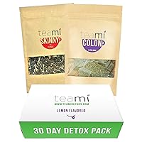Teami® 30-Day Detox Tea Pack: All-Natural Teatox Kit with Teami Skinny & Teami Colon Cleanse Loose Leaf Herbal Teas (Lemon)