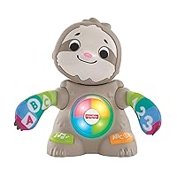 Fisher-Price GLM99 Bilingual Linkimals Sloth (for 9 Months & up), Educational Toy, English, Learning, BPA-Free, Sensory Stimulation