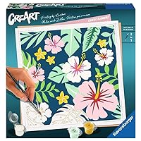 Ravensburger CreArt Exotic Plants Paint by Numbers Kit for Adults - 23518 - Painting Arts and Crafts for Ages 12 and Up