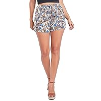 YMI Women's Drawstring Linen Shorts with Flap Patch Pockets