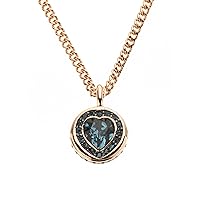 Pendant with Necklace guess-Blue/Rosegold UBN21536 50.5 cm