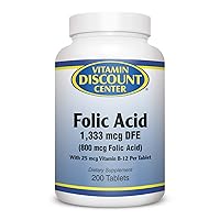 Folic Acid 800mcg, 200 Tablets