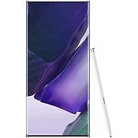 Galaxy Note 20 Ultra 5G, Factory Unlocked, 128GB, S Pen Included, 6.9” Infinity-O Display Screen, Long Battery Life, US Version, Mystic White