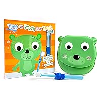 Time to Brush Your Teeth - Children's Waterproof Hand Puppet Book and Toothbrush
