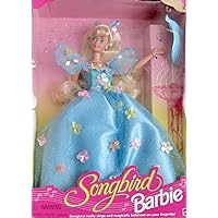 Mattel Songbird Barbie Doll w Real Singing Songbird Balances on Fingertip! (1995)