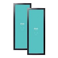 LaVie Home 13.5 x 40 Panoramic Frame 2 Packs Black, Display Pictures 13.5x40, Horizontal or Vertical Wall Gallery Poster Frames with High Definition Plexiglass Suitable for Family Photos, Christmas,