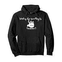 Cat Lover Waiting For Something To Happen Omori Cat Inspired Pullover Hoodie