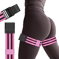 Blood Flow Restriction Bands, Adjustable Booty Bands for Women Butt Lift Thigh Bands, Muscle Building Shaping Fat Loss for Legs Arms Glutes & Hip Without Heavy Weights Lifting(2 Pack)