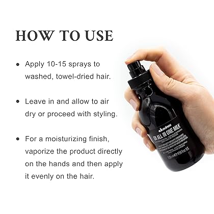 Davines OI All in One Milk | Hair Milk Spray | Powerful Hair Detangler + Heat Protection | Smoothes Frizzy Hair