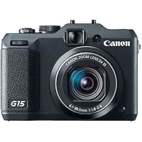 Canon PowerShot G15 12.1 MP Digital Camera with 5X Wide-Angle Optical Image Stabilized Zoom Black