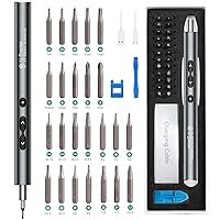 ORIA Electric Screwdriver, (New Version) 28 in 1 Mini Electric Screwdriver Set, Rechargeable Repair Tools Kit, Precision Screwdriver with Type-C Charging, for Smartphones,Toys, PC