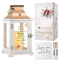 50th Wedding Anniversary Lantern,Best 50th Anniversary Wedding Gifts for Couple Parents Wife Husband Grandparents,Unique 50th Anniversary Wedding Gift Ideas,Happy 50th Anniversary Decoration