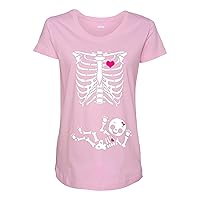 Baby Girl Skeleton Pregnant Maternity DT T-Shirt Tee