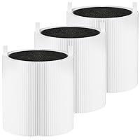 511 True HEPA Filter Replacement Compatible with Blueair Blue Pure 511 Air Cleaner Purifier, 2-in-1 HEPA Filter with Activated Carbon Filter, 3 Pack