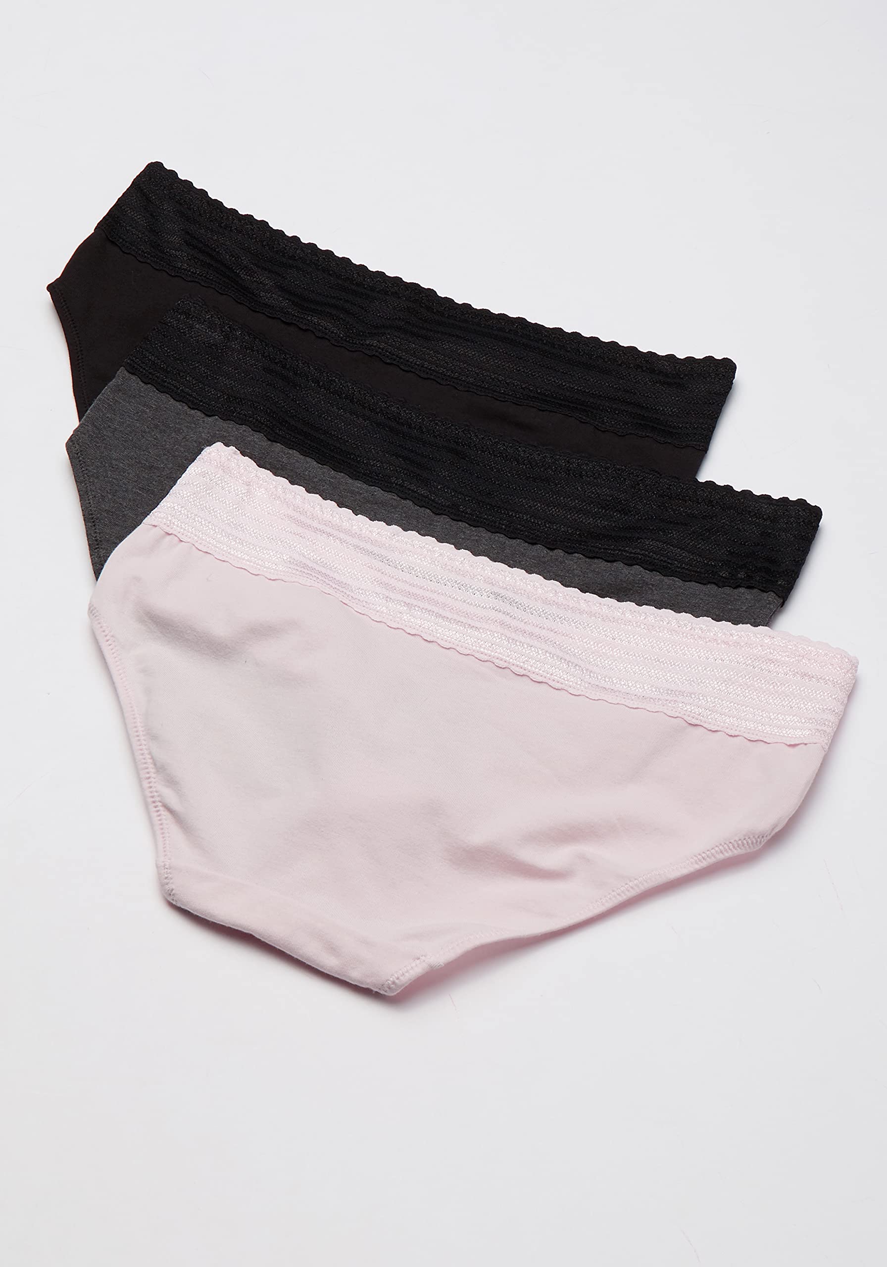 Warner's Women's Blissful Benefits No Muffin 3 Pack Cotton Hipster Panties