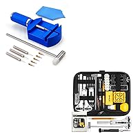 BYNIIUR Watch Repair Tool Kit, Watch Link Removal Tool Kit, Professional Spring Bar Tool Set,Watch Band Link Pin Tool Set with Carrying Case, Watch Battery Replacement Tool Kit