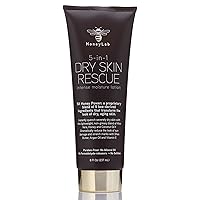 5-In-1 Dry Skin Rescue Moisturizer Lotion Skin Care Cream For Face, Body, & Hands. Honey Power Bee-Derived Natural Ingredients Help Reduce Look Of Sun Damage Skin & Stretch Marks, 8 Fl Oz