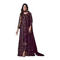 New Indian/Pakistani Ready to Wear Party Wear Net Style salwar kameez Suit for Womens
