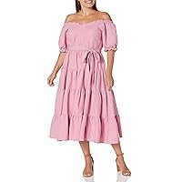 City Chic Women's Apparel Women's Plus Size Maxi Puff SLV