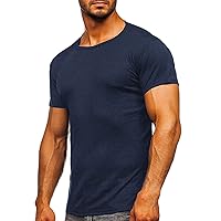 Men's Workout T Shirt, Short Sleeve Gym Shirts Crew Neck Muscle Tees Quick Dry Athletic Tops Running Fitness Tee