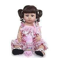 Reborn Baby Dolls, Realistic Newborn Baby Dolls, 55 cm Lifelike Handmade Silicone Doll, Baby Soft Skin Realistic, Birthday Gift Set for Ki