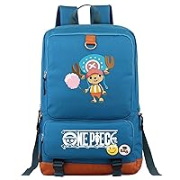 One Piece Casual Daypack,Chopper Cartoon Bookbag,Water Resistant Backpack for Travel,Outdoor,Hiking