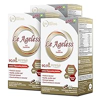 Le Ageless – Placenta Cell Rejuvenating Therapy from Japan – Enhanced with Collagen Peptide and Brewer’s Yeast to Supports Immune Health, Skin Regeneration, Anti-Aging – 60 CapsulesX3