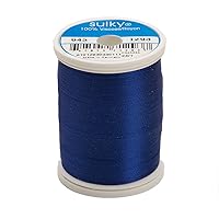 Sulky Of America 268d 40wt 2-Ply Rayon Thread, 850 yd, Deep Nassau Blue