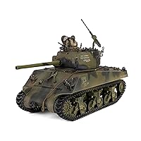 Sherman M4A3 (76) Medium Tank Black Panthers, 761st Tank Battalion, Task Force Rhine, Germany (1945) United States Army Engine Plus Series 1/32 Diecast Model by Metal Proud MP-912132C